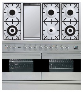 φωτογραφία Σόμπα κουζίνα ILVE PDF-120F-VG Stainless-Steel, ανασκόπηση