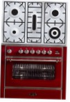 ILVE M-90RD-MP Red Virtuvės viryklė tipo orkaitėsdujos peržiūra geriausiai parduodamas