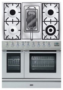 Photo Kitchen Stove ILVE PDL-90R-MP Stainless-Steel, review