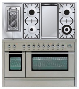 Photo Kitchen Stove ILVE PL-120FR-MP Stainless-Steel, review