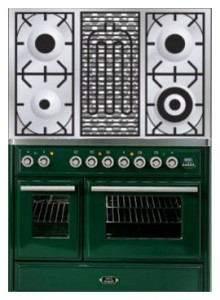 照片 厨房炉灶 ILVE MTD-100BD-E3 Green, 评论