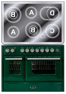 Фото Кухонная плита ILVE MTDE-100-E3 Green, обзор