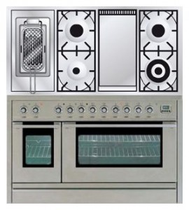 Photo Kitchen Stove ILVE PSL-120FR-MP Stainless-Steel, review