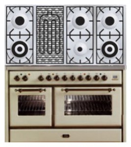 Фото Кухонная плита ILVE MS-120BD-E3 Antique white, обзор