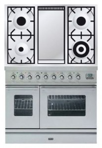 Photo Kitchen Stove ILVE PDW-100F-MW Stainless-Steel, review