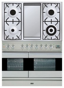 φωτογραφία Σόμπα κουζίνα ILVE PDF-100F-VG Stainless-Steel, ανασκόπηση