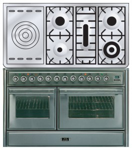 Photo Kitchen Stove ILVE MTS-120SD-VG Stainless-Steel, review