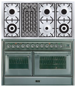 Foto Estufa de la cocina ILVE MTS-120BD-VG Stainless-Steel, revisión