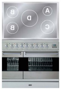 Photo Kitchen Stove ILVE PDFI-90-MP Stainless-Steel, review