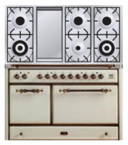 Фото Кухонная плита ILVE MCS-120FD-VG Antique white, обзор
