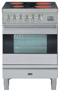 Photo Kitchen Stove ILVE PFE-60-MP Stainless-Steel, review