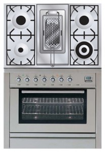 Photo Kitchen Stove ILVE PL-90R-MP Stainless-Steel, review