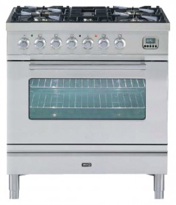 Photo Kitchen Stove ILVE PW-80-VG Stainless-Steel, review
