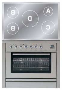 Photo Kitchen Stove ILVE PLI-90-MP Stainless-Steel, review