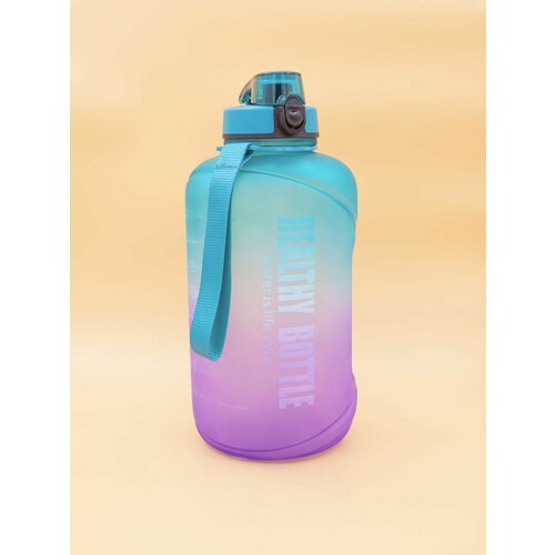 Бутылка 2200 мл Healty bottle, пластик, мятно-розовый YY 930 фото