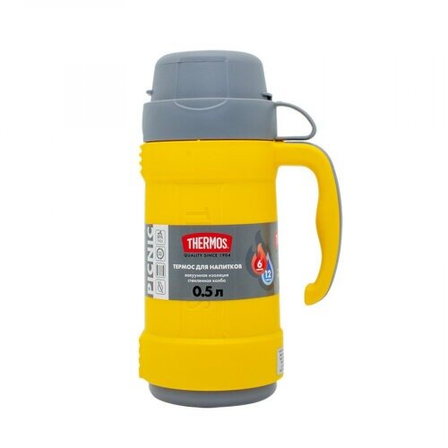 Классический термос Thermos PICNIC 40 Series, 0.5 л, желтый фото