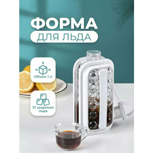 Форма-бутылка для льда с силиконовой крышкой от Shark-Shop фото