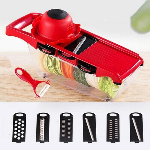 Овощерезка Mandoline Slicer 10 in 1, слайсер, многофункциональная, универсальная, измельчитель фруктов и овощей фото