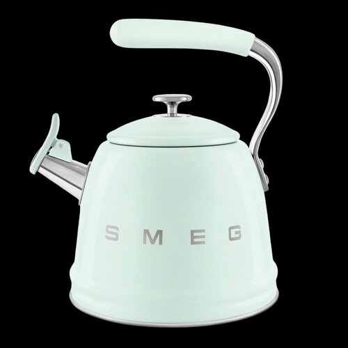 Чайник для плиты SMEG CKLW2001PG со свистком, пастельный зеленый, 2,3л фото