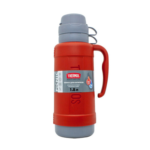 Классический термос Thermos PICINIC 40-180 Red, 1.8 л, красный фото