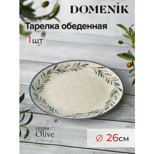 Тарелка обеденная DOMENIK OLIVE 25см фото