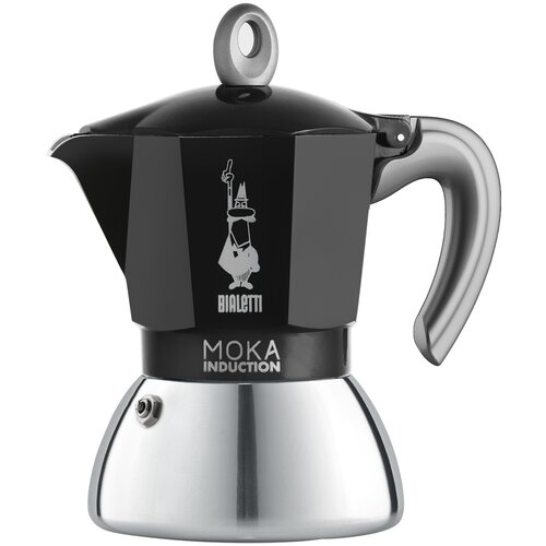 Гейзерная кофеварка Bialetti New Moka Induction, 280 мл0.28 л, black фото