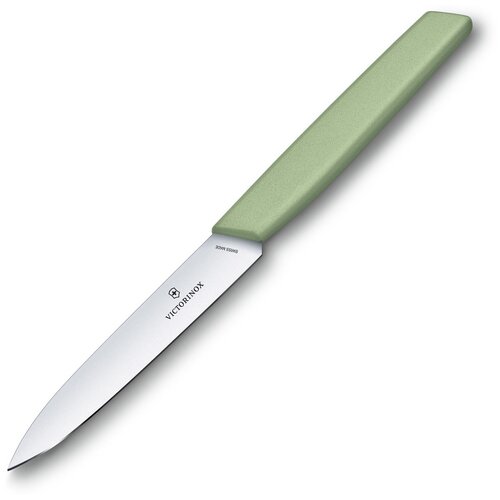 VICTORINOX Swiss Modern, прямое лезвие 10 см, цвет зелёный мох 6.9006.1042 фото