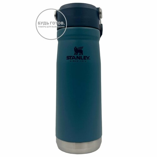 Термобутылка-термос STANLEY THE ICEFLOW™ FLIP STRAW WATER BOTTLE, 650 ml, 10-09992-073, цвет Lagoon фото