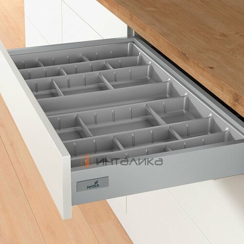 Организация HETTICH OrgaTray 590 для ящиков InnoTech Atira в базу 450 мм, 357х462 мм, цвет серебристый фото