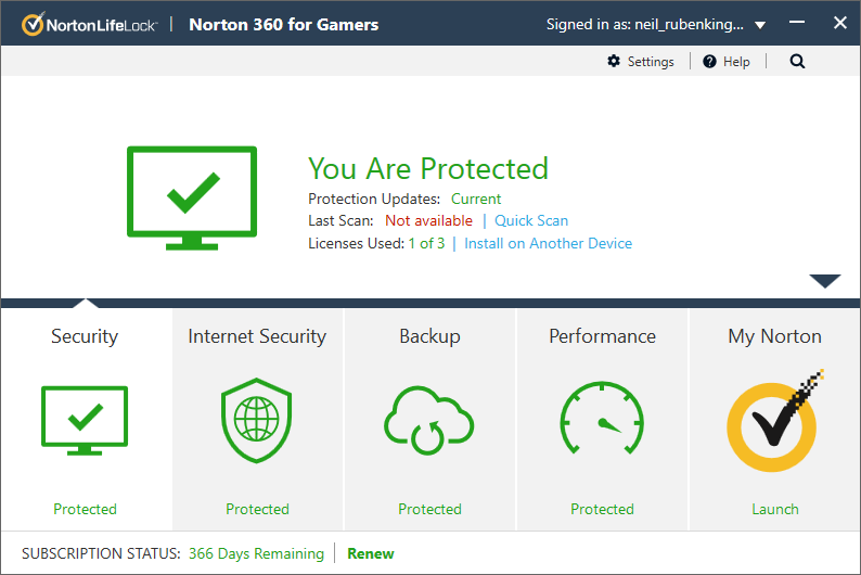 Norton 360 for Gamers 2021 EU Key (1 Year / 3 Devices) 9.02$