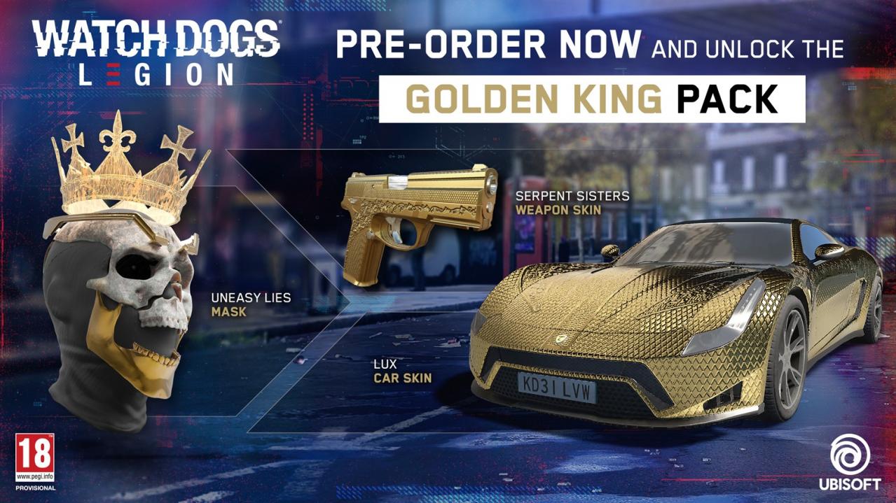 Watch Dogs: Legion - Golden King Pack DLC EU Xbox Series X|S CD Key 1.36$