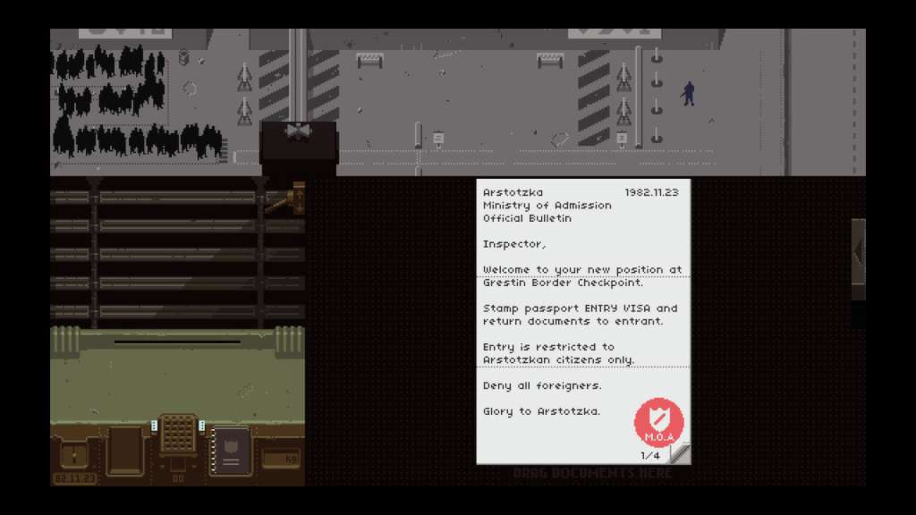 Papers, Please Steam Gift 26.78$