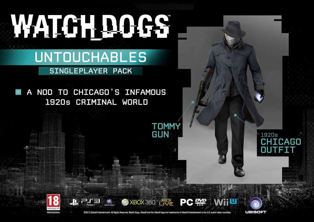Watch Dogs - Untouchables, Club Justice and Cyberpunk Packs DLC EU Ubisoft Connect CD Key 1.57$