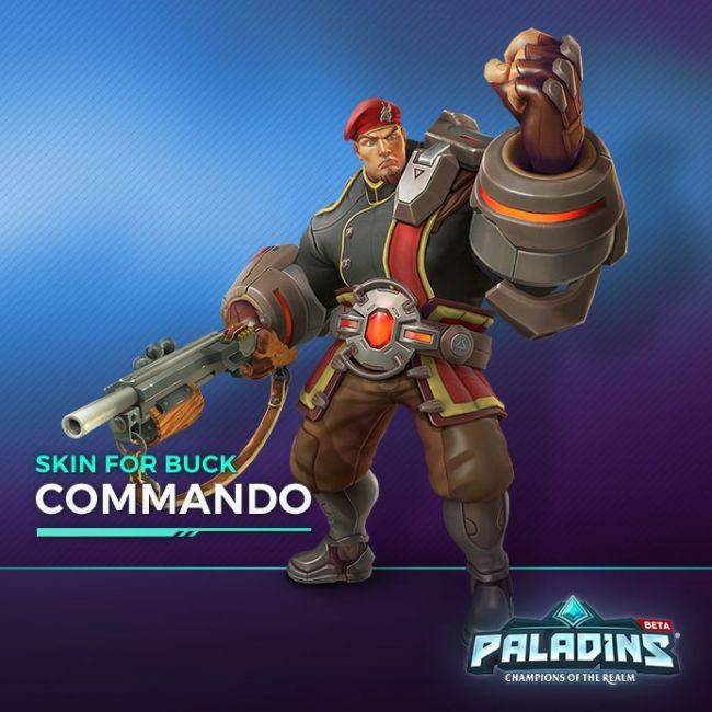 Paladins - Buck Commando Skin Digital Download CD Key 1.55$