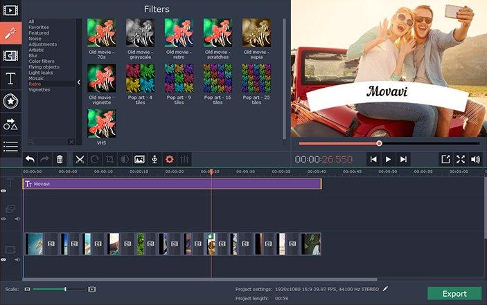 Movavi Video Editor 15 Key (Lifetime / 1 PC) 18.43$