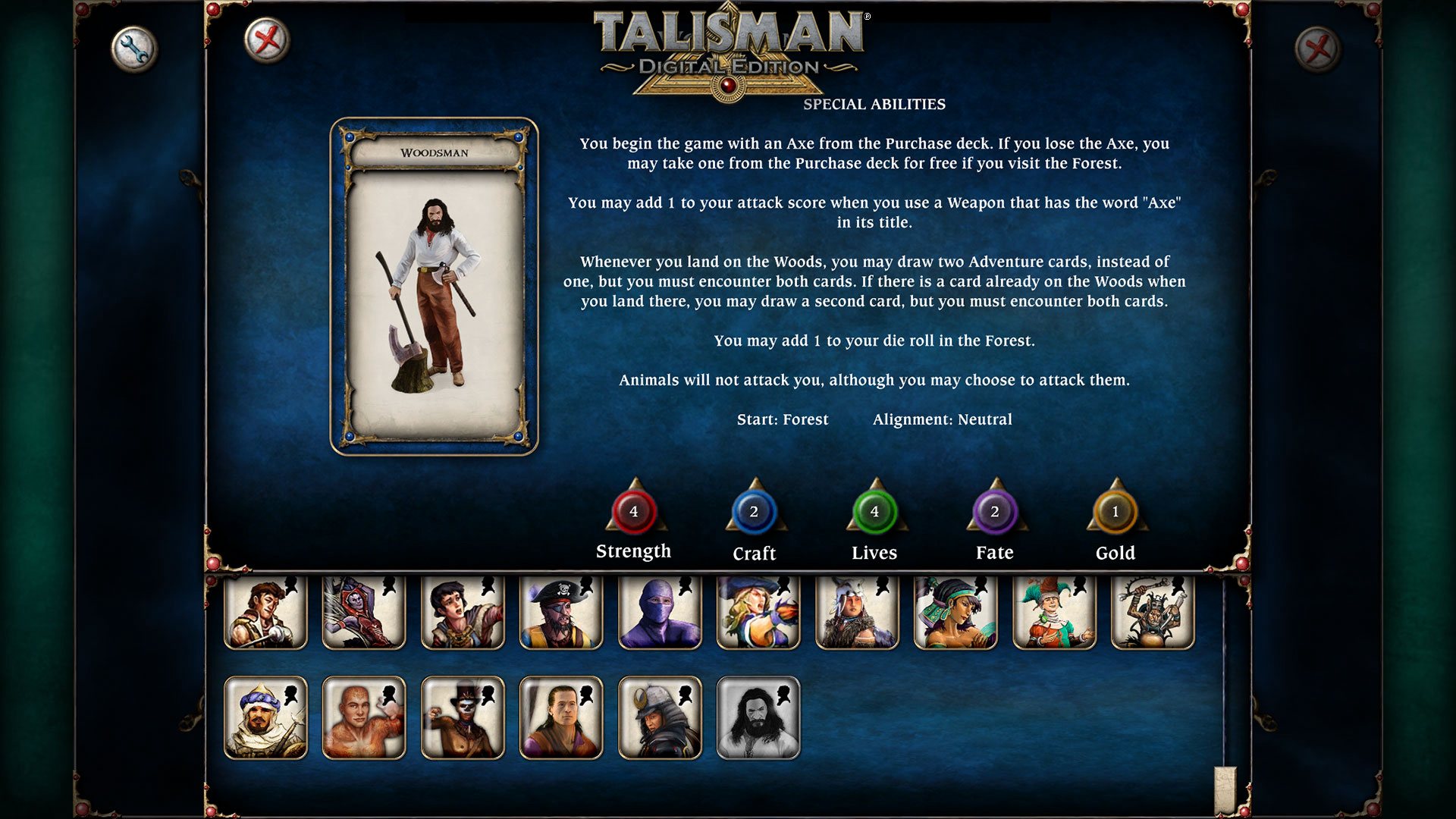 Talisman - Character Pack #17 - Woodsman DLC Steam CD Key 1.14$