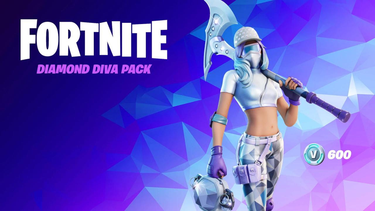 Fortnite - The Diamond Diva Pack DLC EU XBOX One / Xbox Series X|S CD Key 260.13$