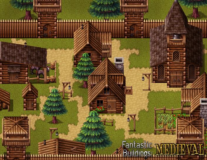 RPG Maker MV - Fantastic Buildings: Medieval DLC EU Steam CD Key 9.18$