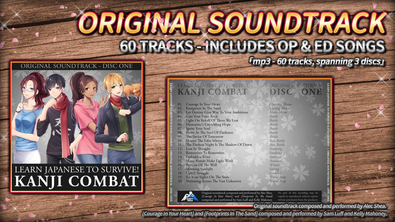 Learn Japanese To Survive! Kanji Combat - Original Soundtrack DLC Steam CD Key 0.32$