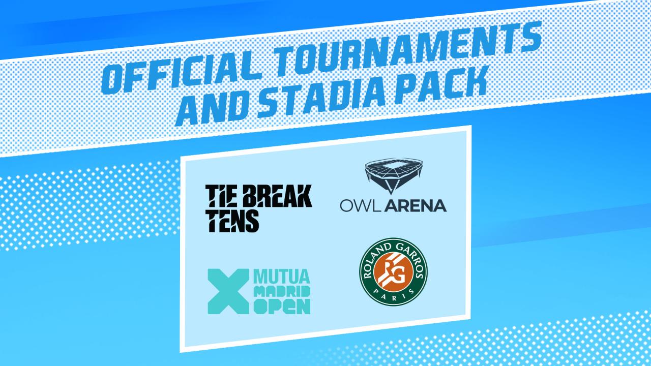 Tennis World Tour 2 - Official Tournaments and Stadia Pack DLC Steam CD Key 10.16$