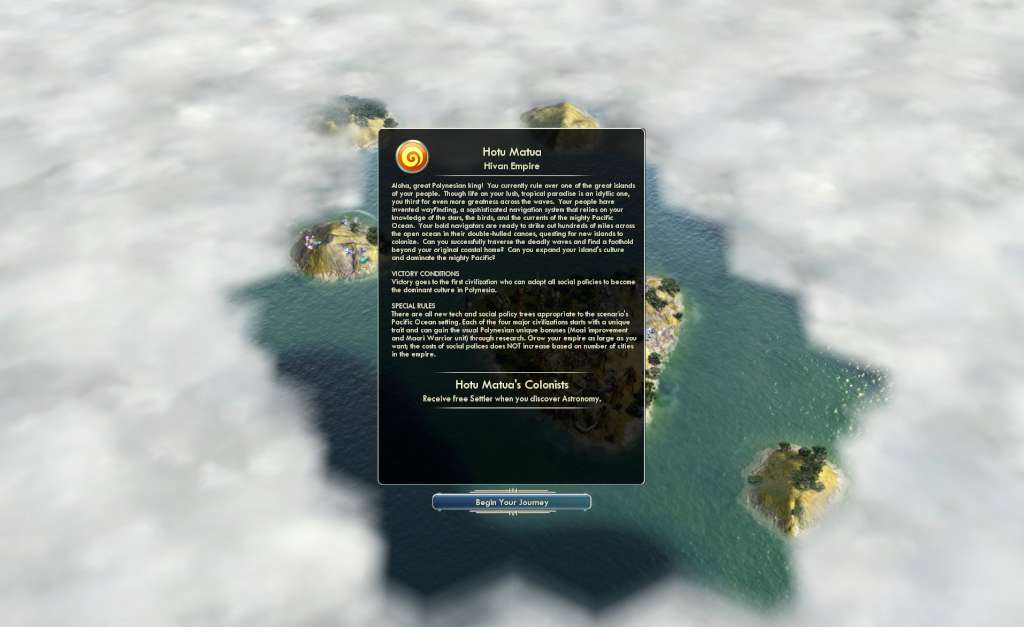 Sid Meier's Civilization V - Polynesian Civilization Pack DLC EU Steam CD Key 2.25$
