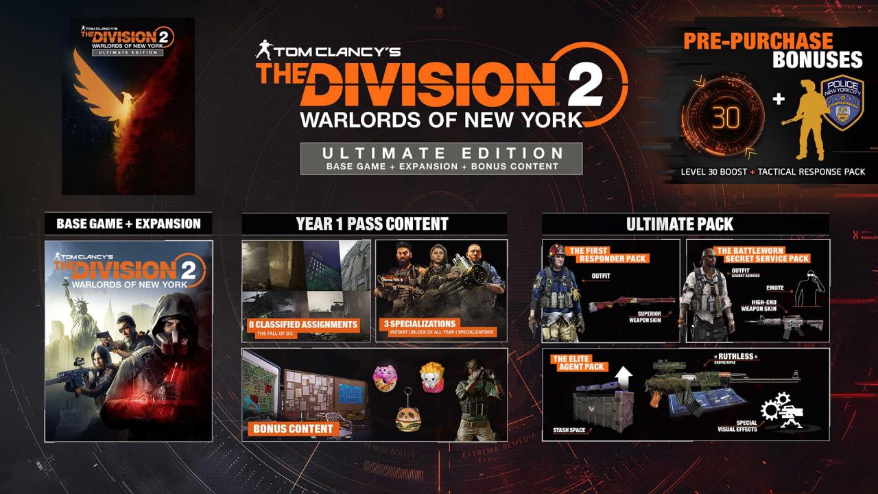 Tom Clancy’s The Division 2 Warlords of New York Ultimate Edition EMEA Ubisoft Connect CD Key 25.68$
