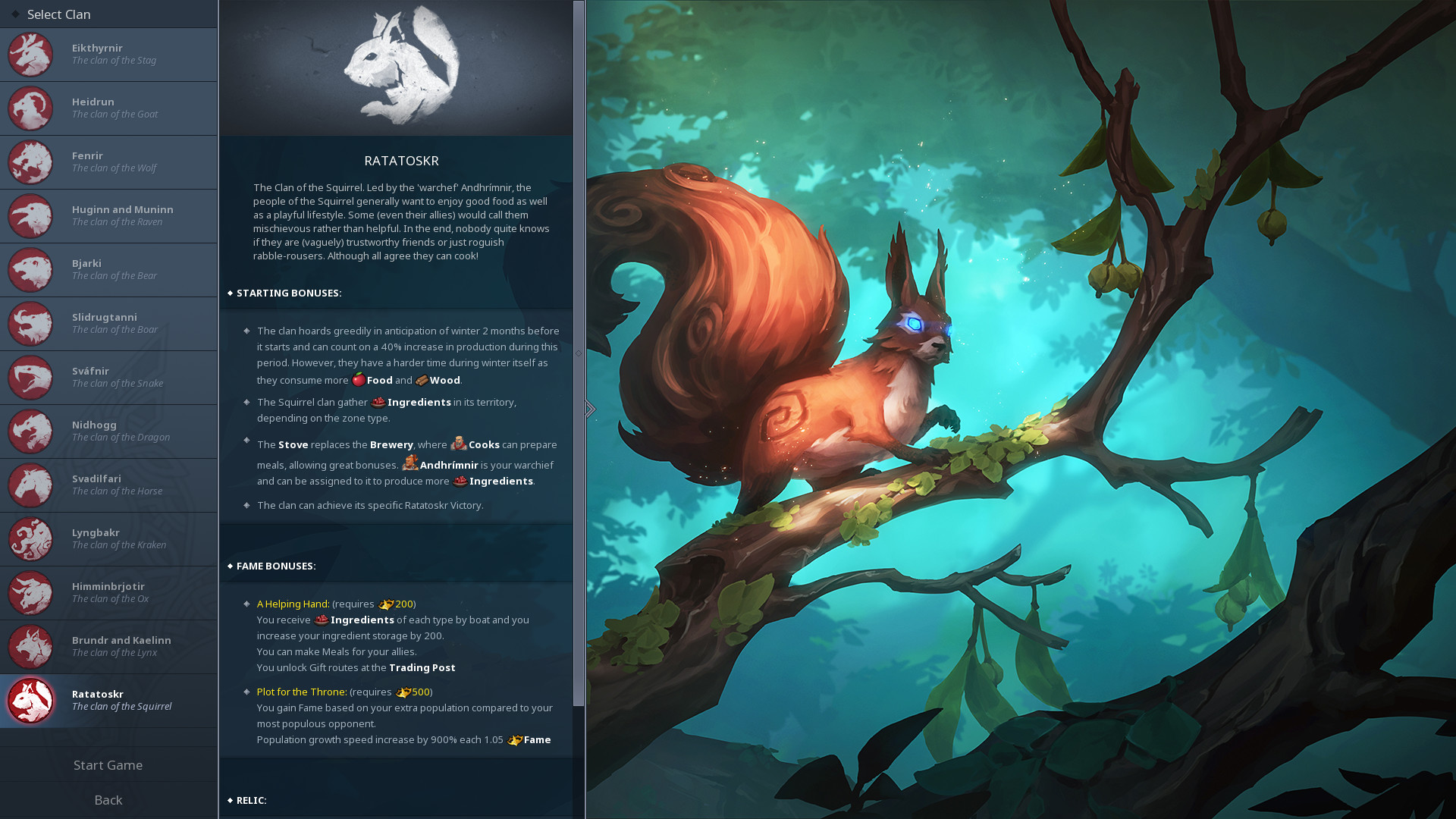 Northgard - Ratatoskr, Clan of the Squirrel DLC Steam CD Key 3.85$