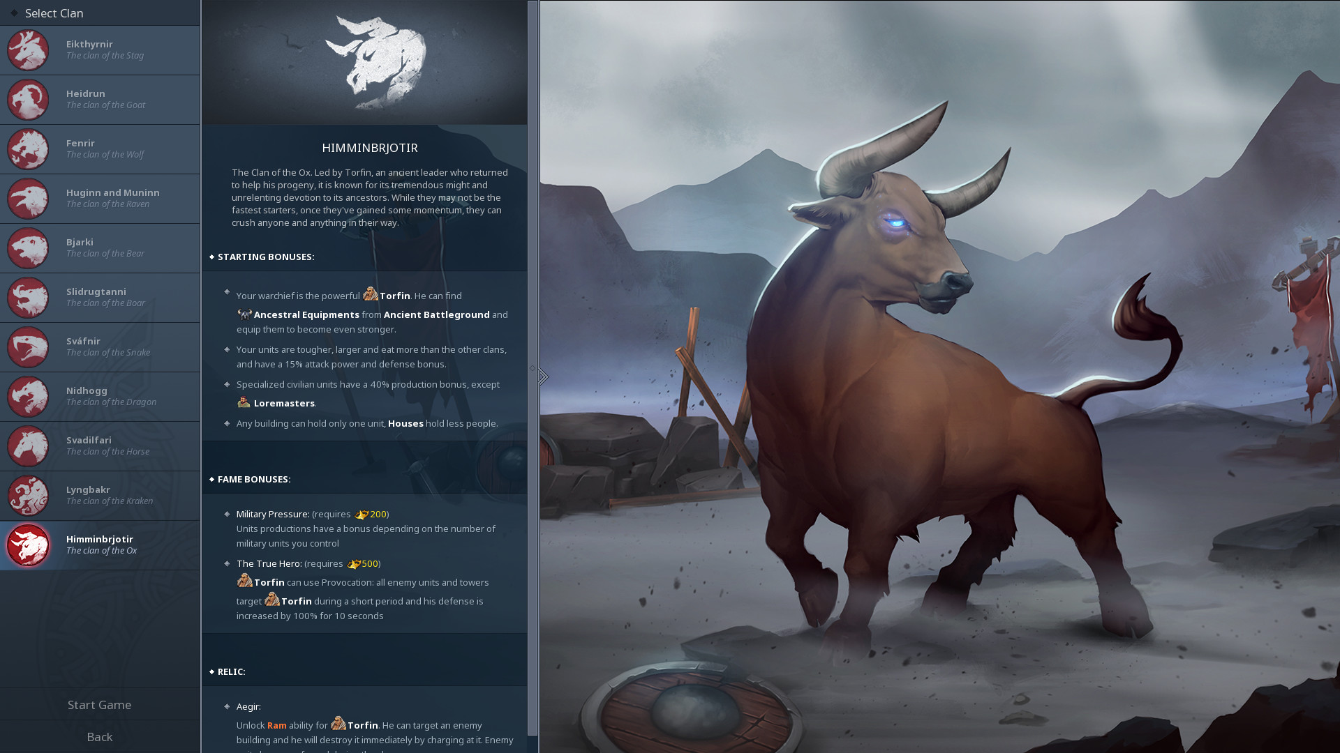 Northgard - Himminbrjotir, Clan of the Ox DLC Steam CD Key 3.86$