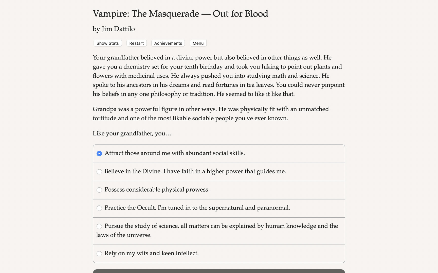 Vampire: The Masquerade - Out for Blood Steam CD Key 8.36$