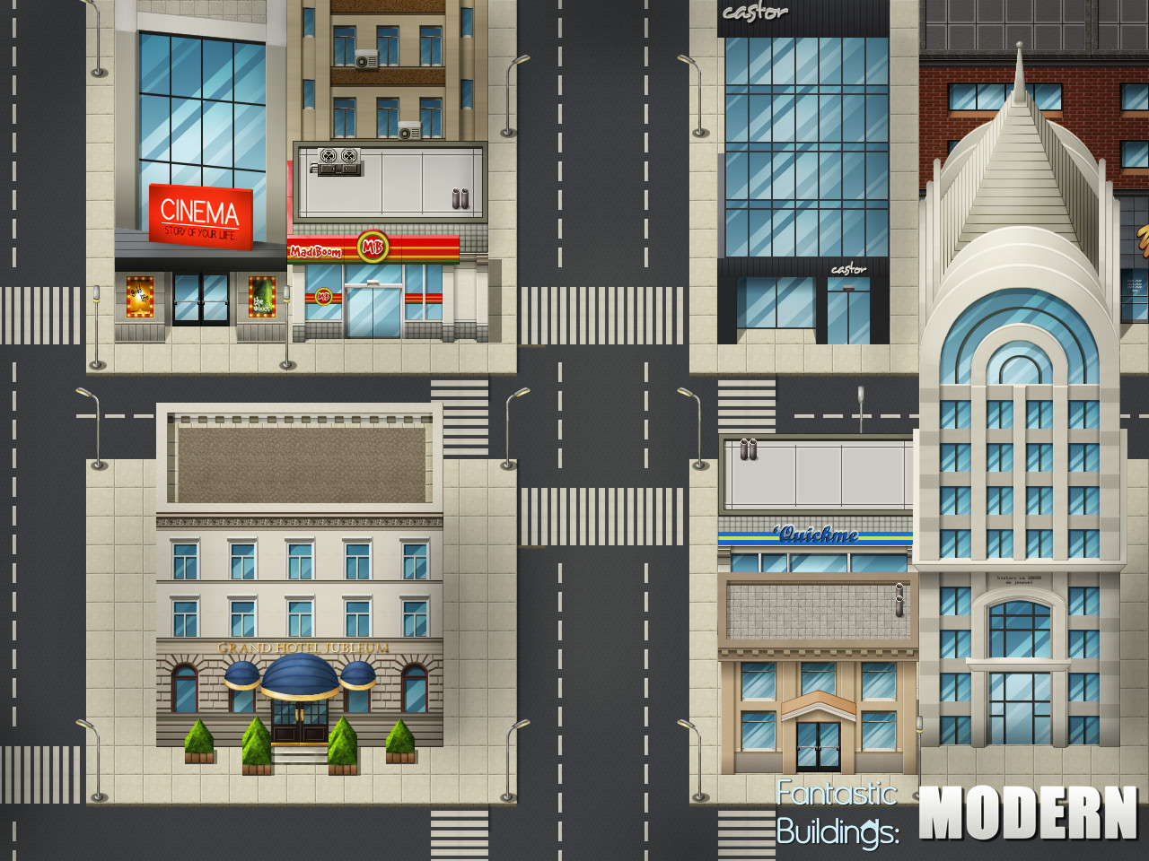 RPG Maker VX - Ace Fantastic Buildings: Modern DLC EU Steam CD Key 5.07$