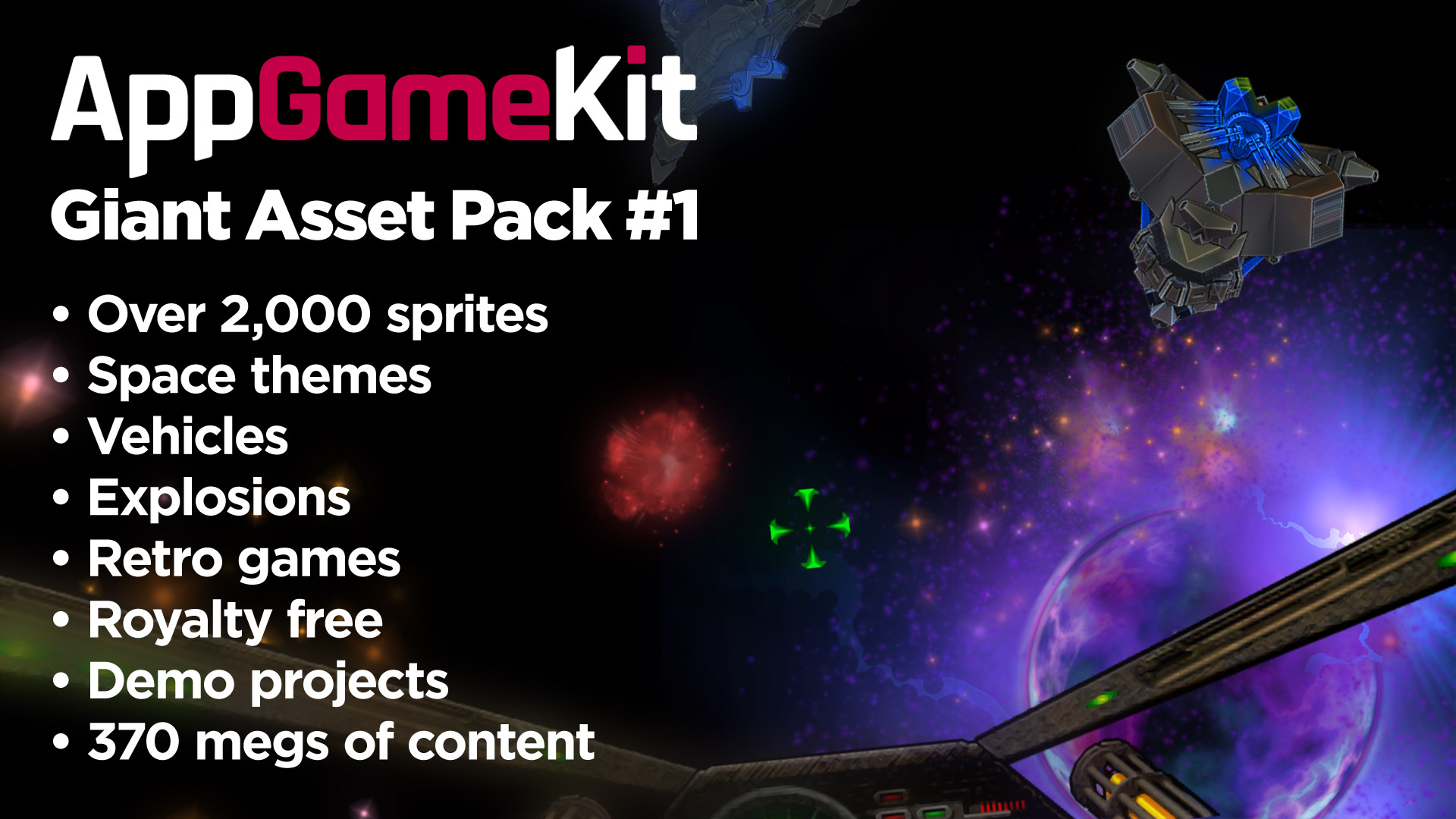 AppGameKit Classic - Giant Asset Pack 1 DLC EU Steam CD Key 2.18$