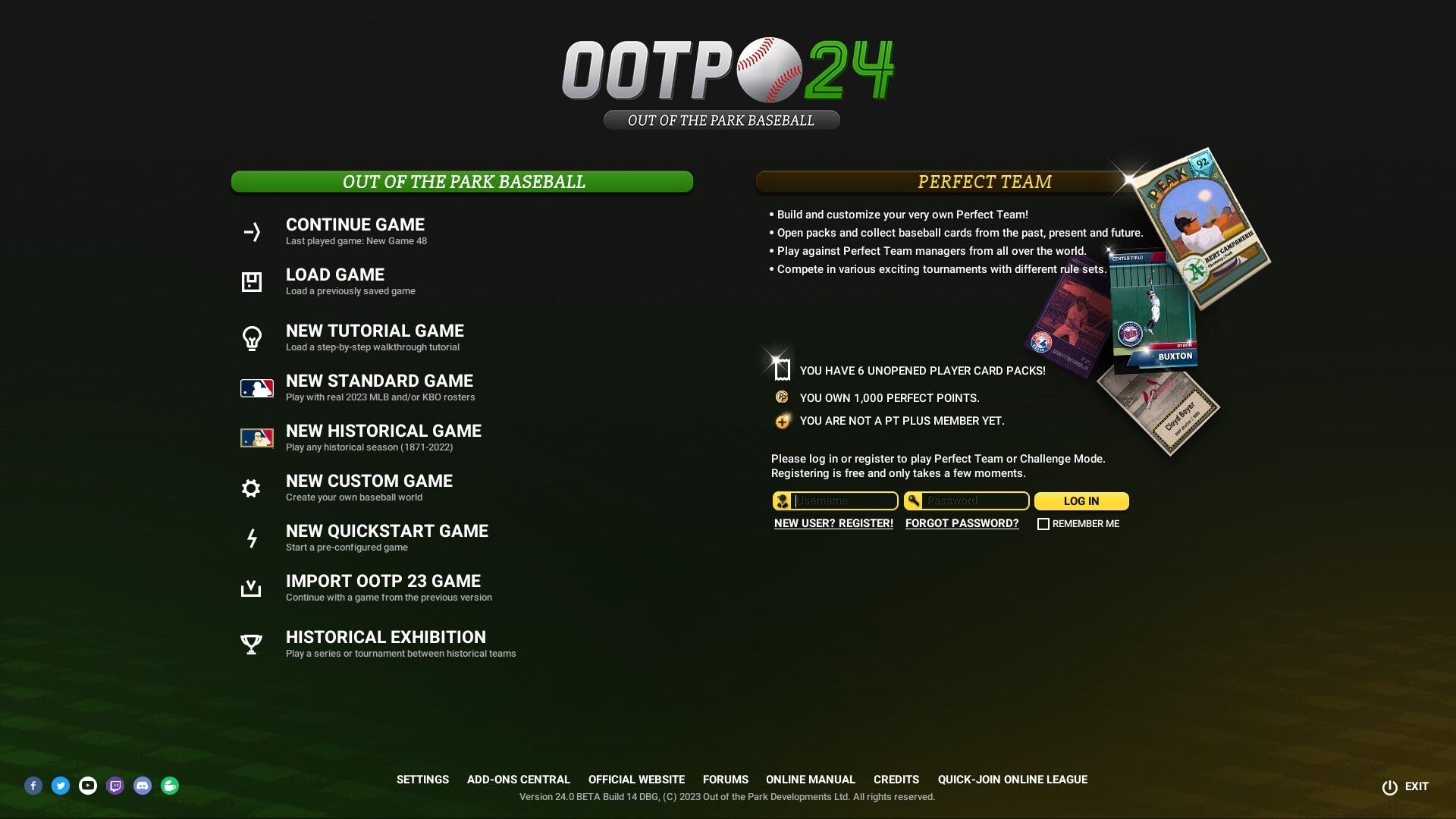 Out of the Park Baseball 24 Steam CD Key 197.49$