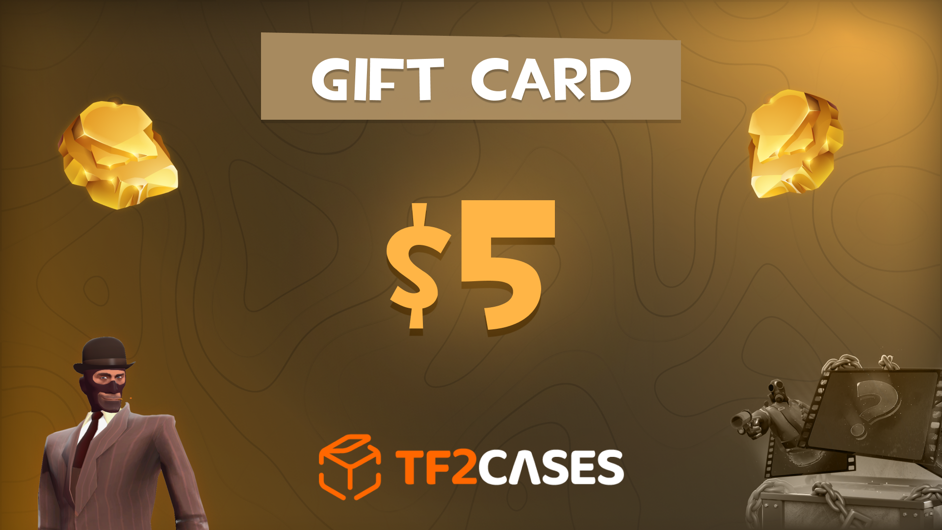 TF2CASES.com $5 Gift Card 5.65$