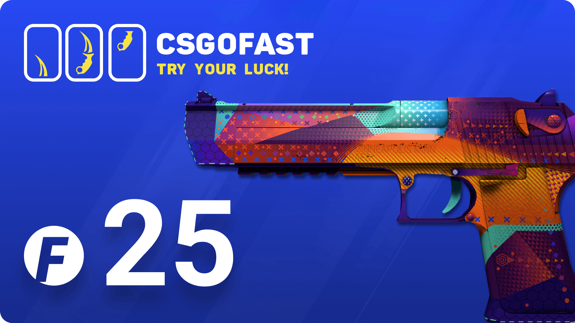 CSGOFAST 25 Fast Coins Gift Card 17.77$